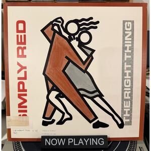Simpy Red - The Right Thing - Elektra Records 12” Single Preowned Out Of Print